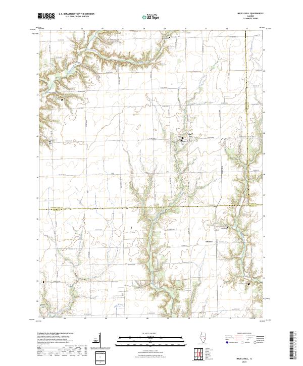 US Topo 7.5-minute map for Hazel Dell IL