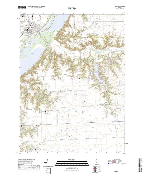 US Topo 7.5-minute map for Henry IL
