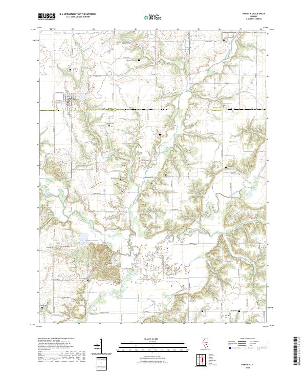 US Topo 7.5-minute map for Herrick IL