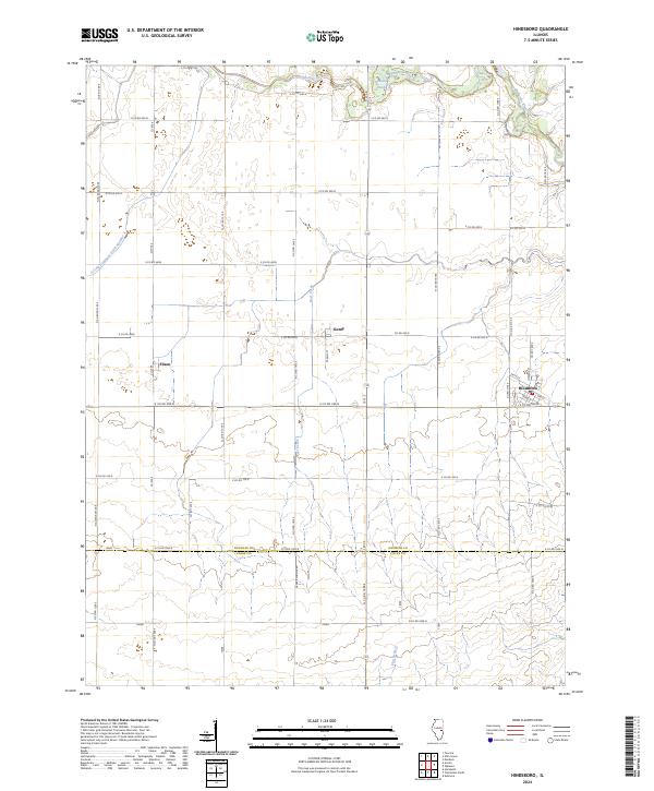 US Topo 7.5-minute map for Hindsboro IL