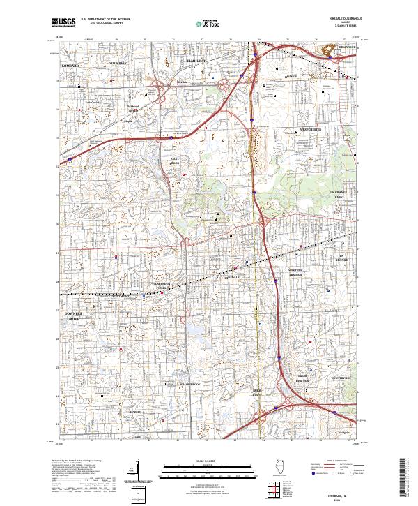 US Topo 7.5-minute map for Hinsdale IL