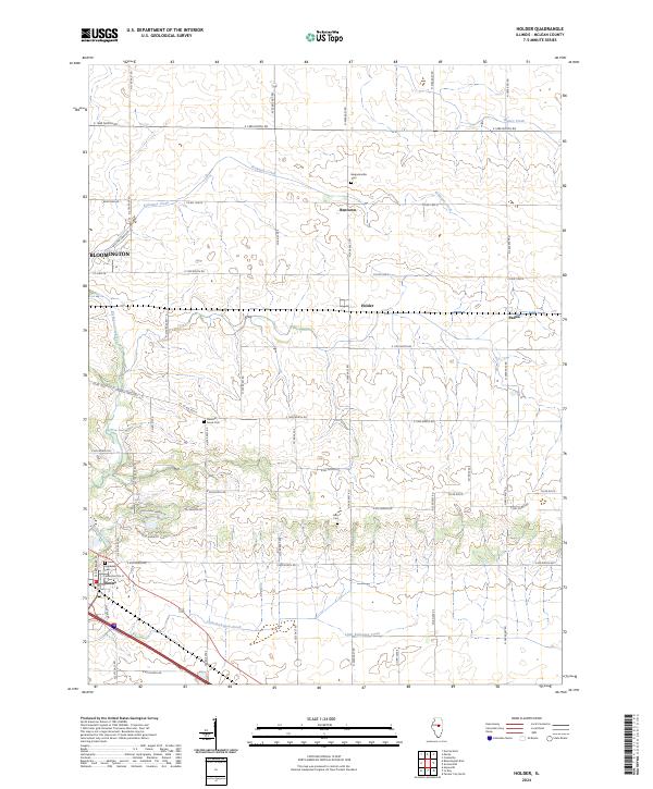 US Topo 7.5-minute map for Holder IL