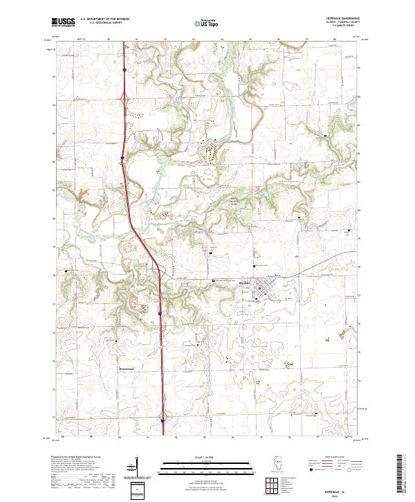 US Topo 7.5-minute map for Hopedale IL