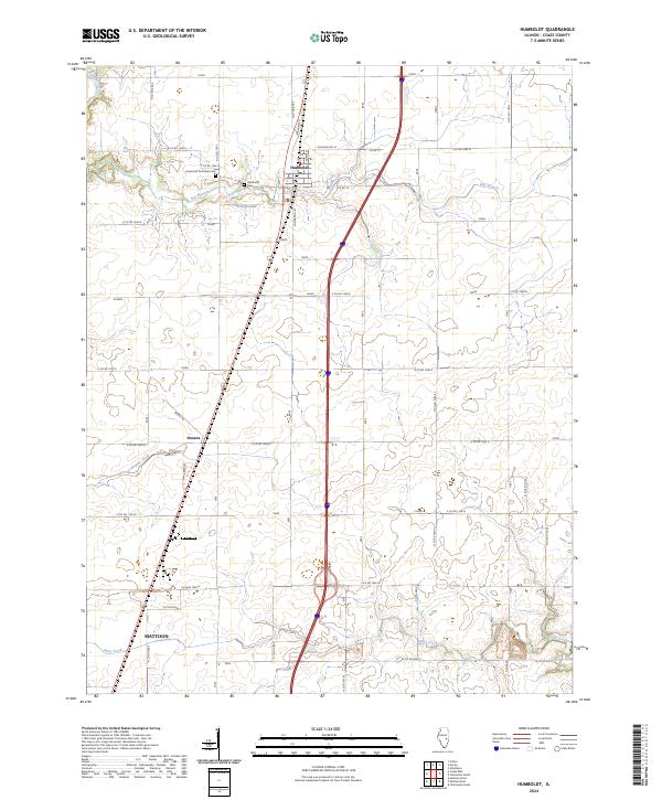 US Topo 7.5-minute map for Humboldt IL