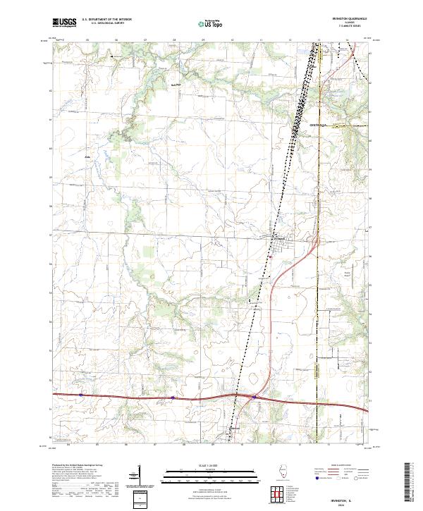 US Topo 7.5-minute map for Irvington IL