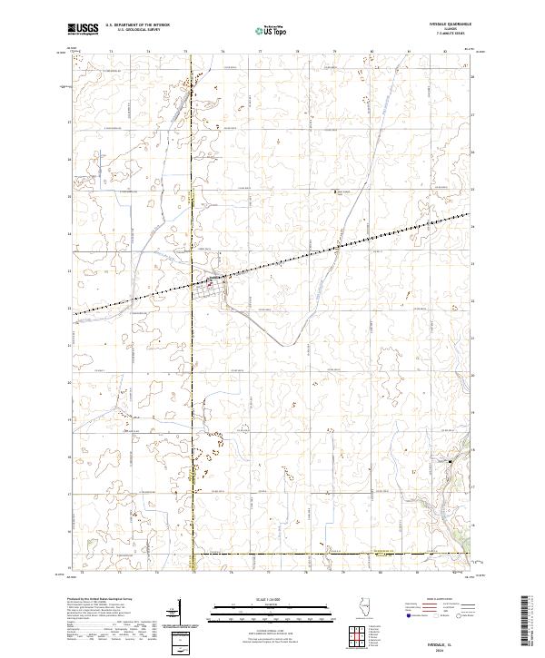US Topo 7.5-minute map for Ivesdale IL
