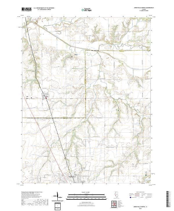 US Topo 7.5-minute map for Jerseyville North IL