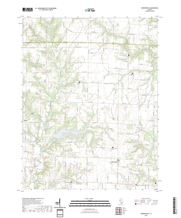 US Topo 7.5-minute map for Johnsonville IL