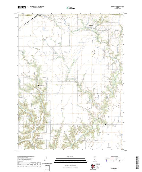 US Topo 7.5-minute map for Johnstown IL