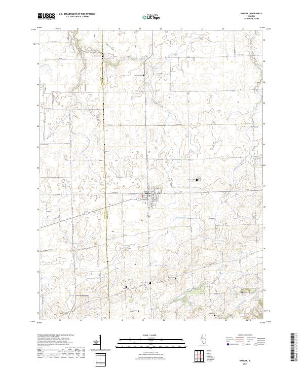 US Topo 7.5-minute map for Kansas IL