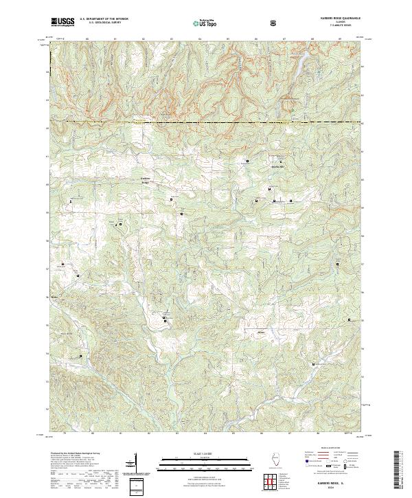 US Topo 7.5-minute map for Karbers Ridge IL