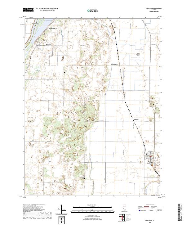 US Topo 7.5-minute map for Kilbourne IL