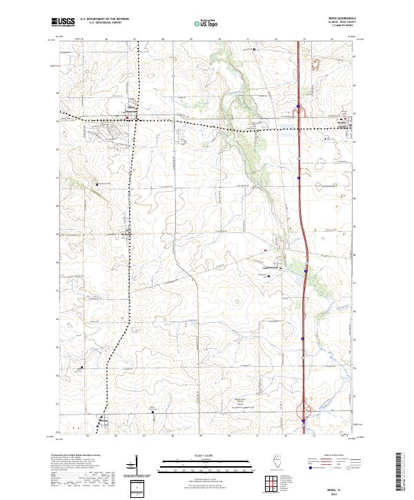 US Topo 7.5-minute map for Kings IL