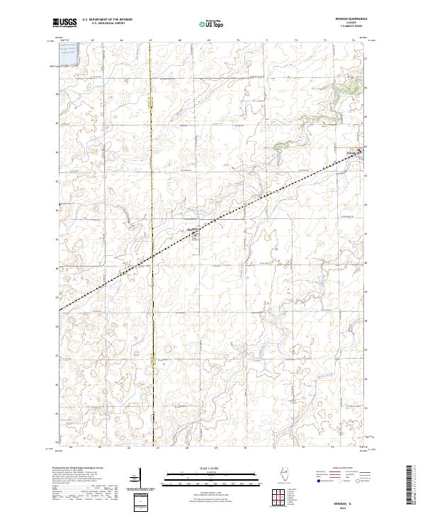 US Topo 7.5-minute map for Kinsman IL