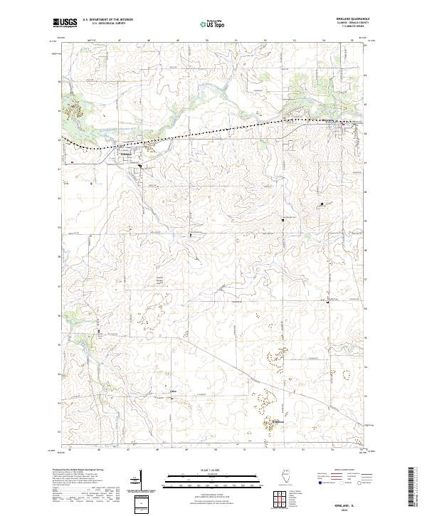 US Topo 7.5-minute map for Kirkland IL