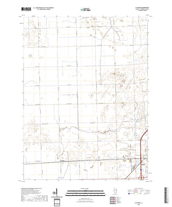 US Topo 7.5-minute map for La Hogue IL
