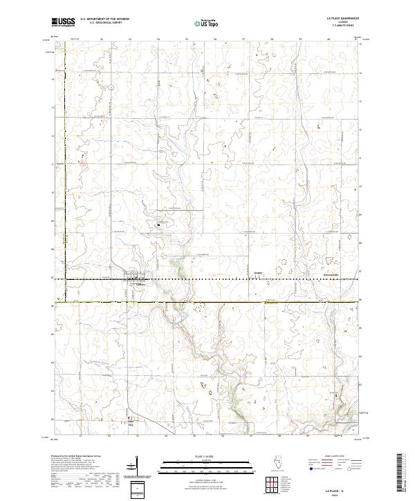 US Topo 7.5-minute map for La Place IL
