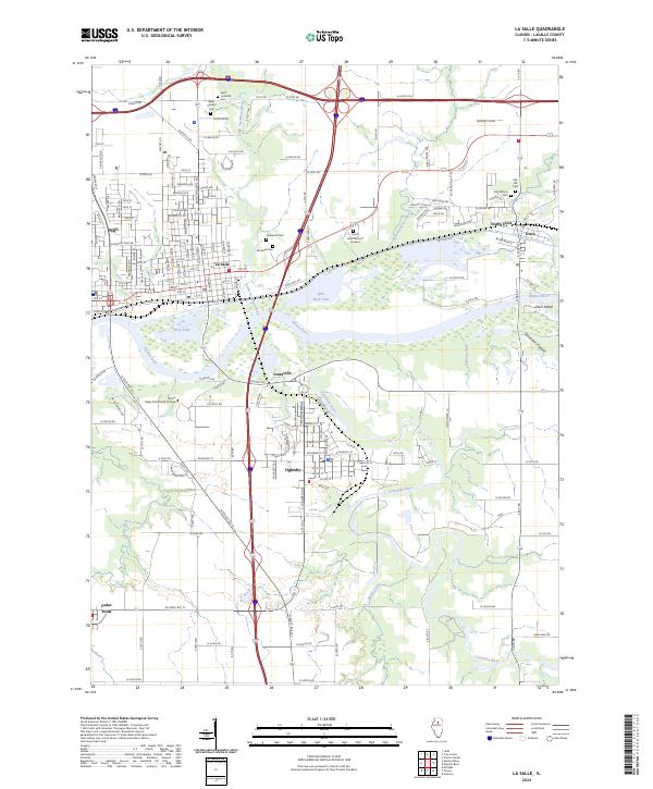 US Topo 7.5-minute map for La Salle IL