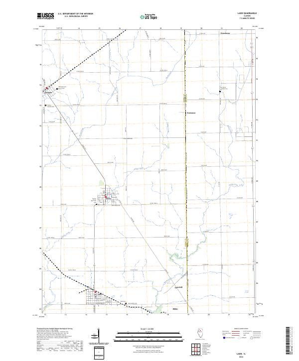 US Topo 7.5-minute map for Ladd IL