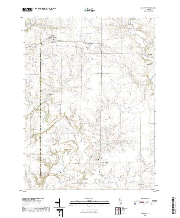 US Topo 7.5-minute map for Lafayette IL