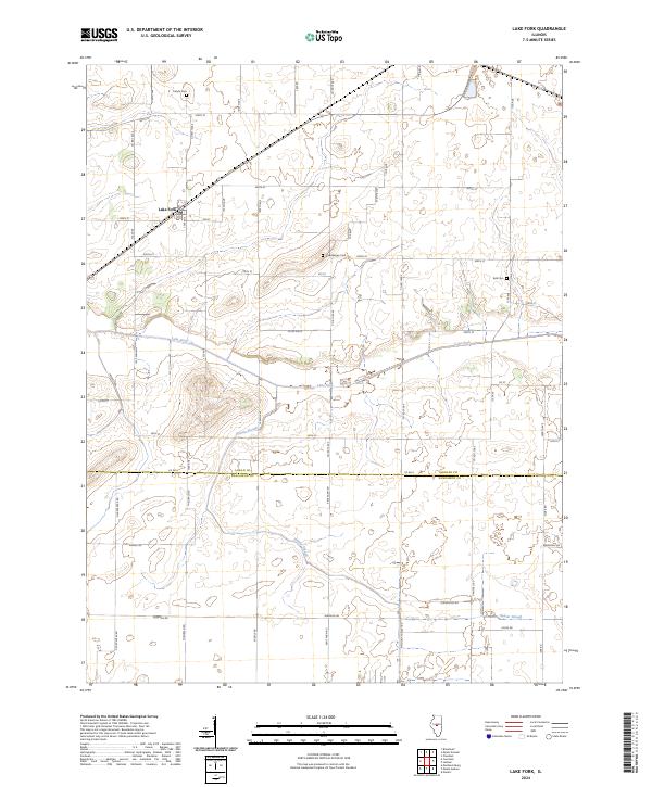 US Topo 7.5-minute map for Lake Fork IL