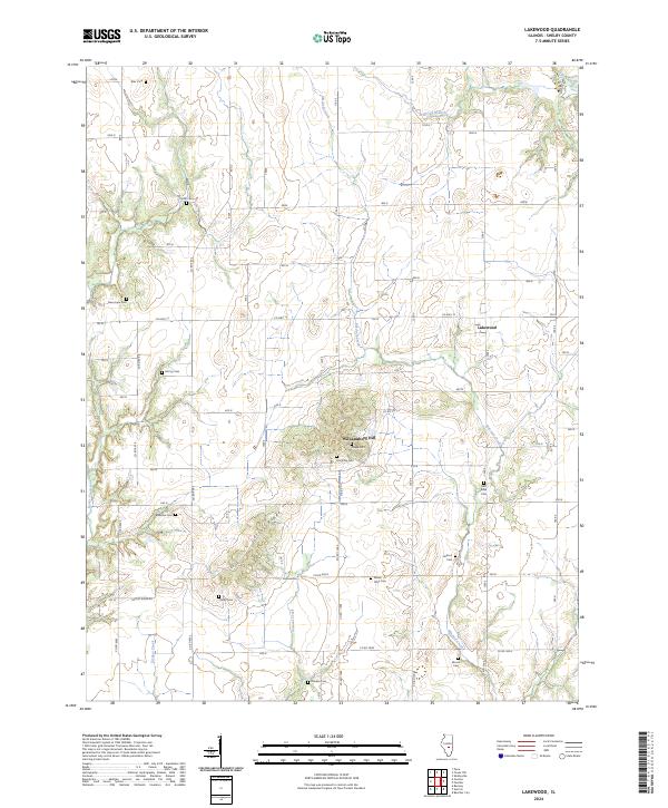 US Topo 7.5-minute map for Lakewood IL