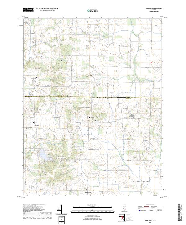 US Topo 7.5-minute map for Lancaster IL