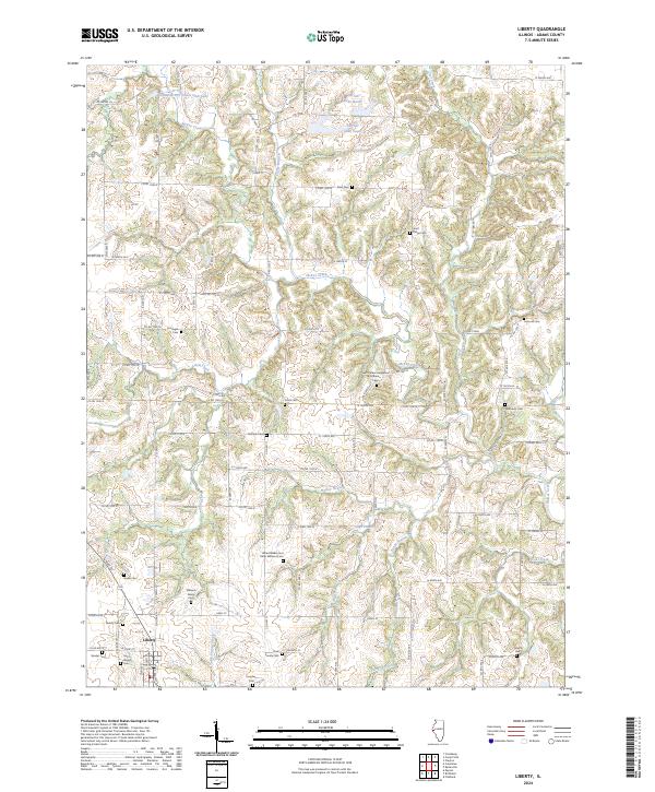 US Topo 7.5-minute map for Liberty IL