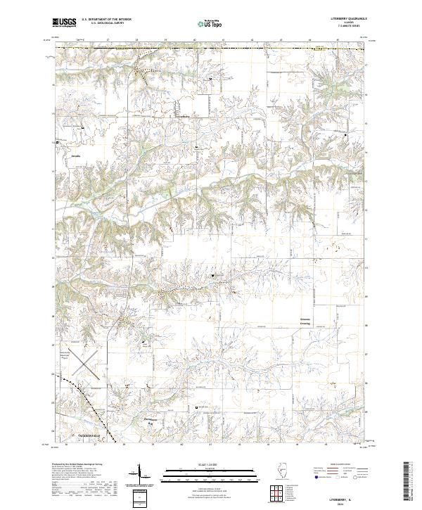 US Topo 7.5-minute map for Literberry IL