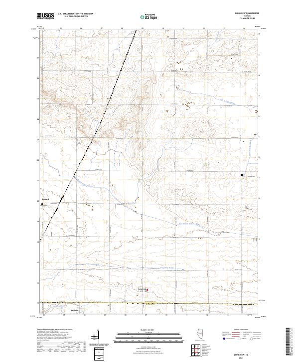 US Topo 7.5-minute map for Longview IL