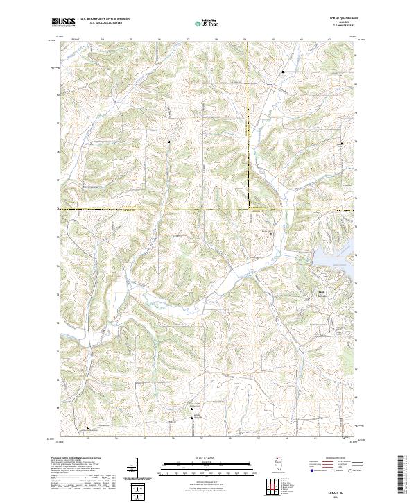 US Topo 7.5-minute map for Loran IL