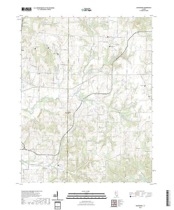 US Topo 7.5-minute map for Macedonia IL