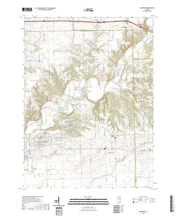 US Topo 7.5-minute map for Mackinaw IL