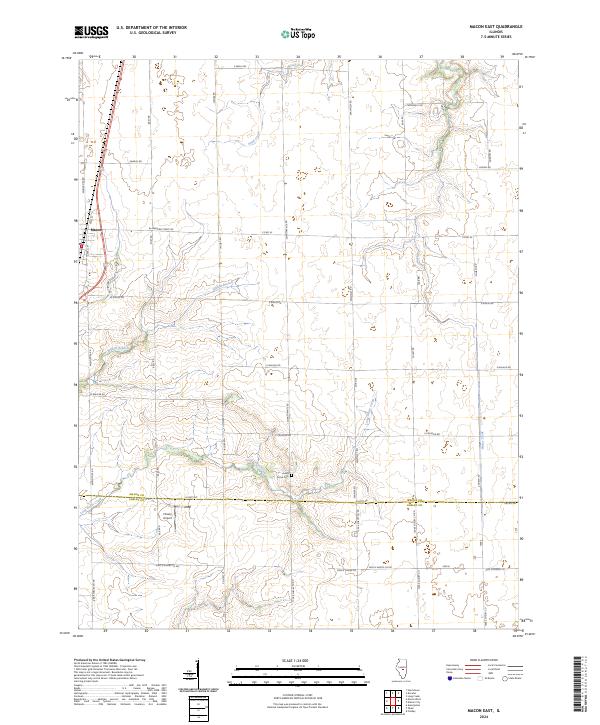 US Topo 7.5-minute map for Macon East IL