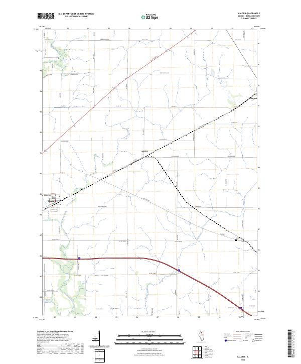 US Topo 7.5-minute map for Malden IL
