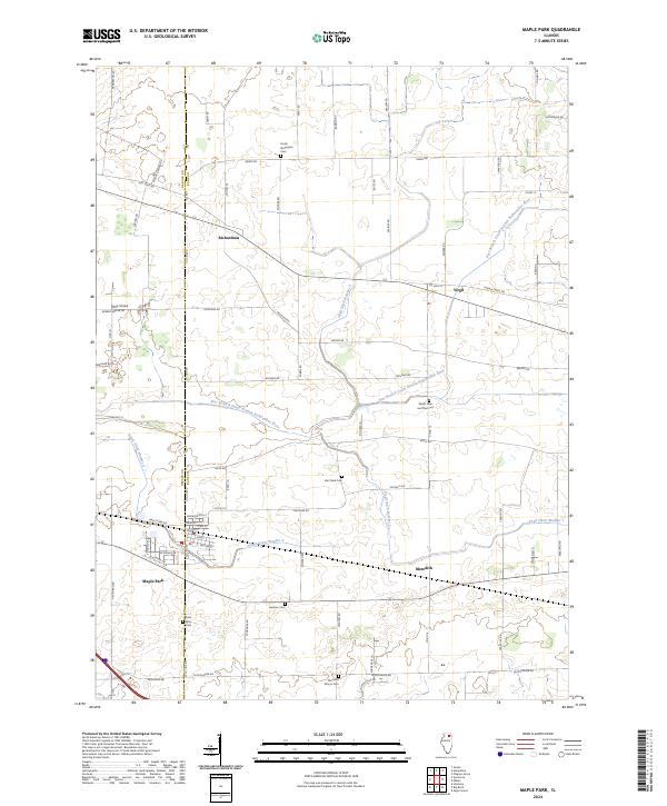 US Topo 7.5-minute map for Maple Park IL