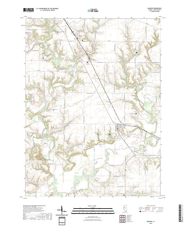 US Topo 7.5-minute map for Maquon IL