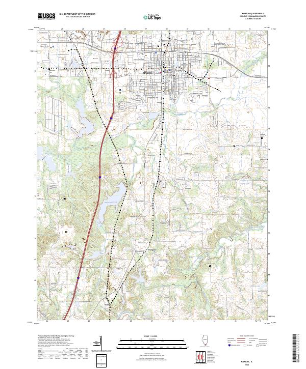 US Topo 7.5-minute map for Marion IL