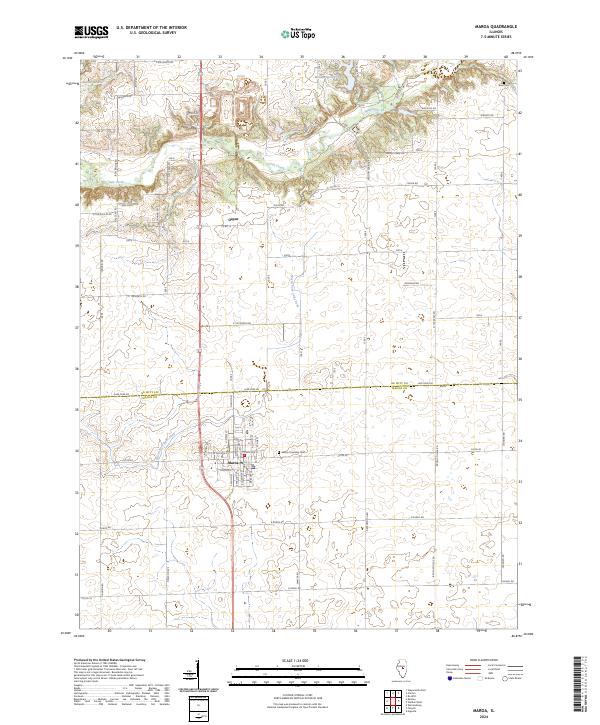 US Topo 7.5-minute map for Maroa IL