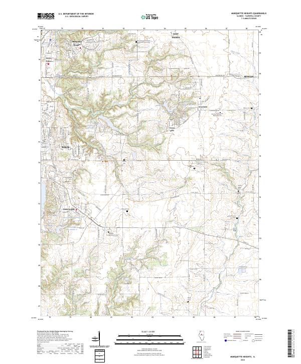 US Topo 7.5-minute map for Marquette Heights IL