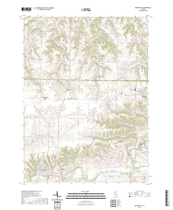 US Topo 7.5-minute map for Matherville IL