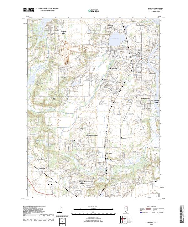 US Topo 7.5-minute map for McHenry IL