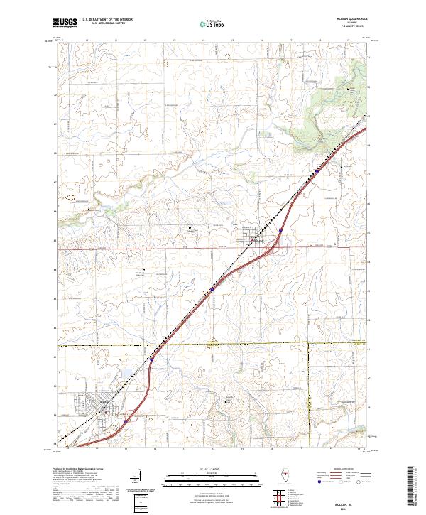 US Topo 7.5-minute map for McLean IL