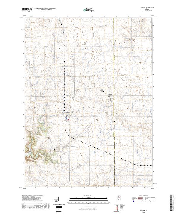US Topo 7.5-minute map for McNabb IL