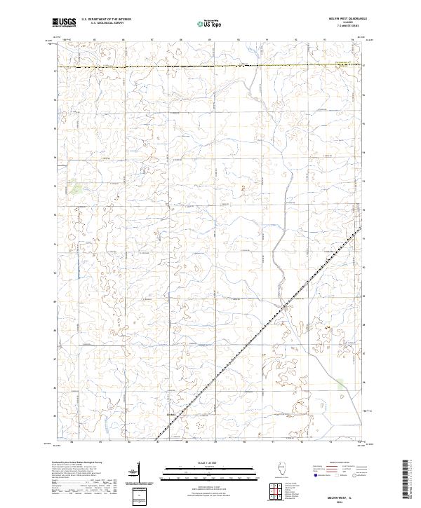 US Topo 7.5-minute map for Melvin West IL