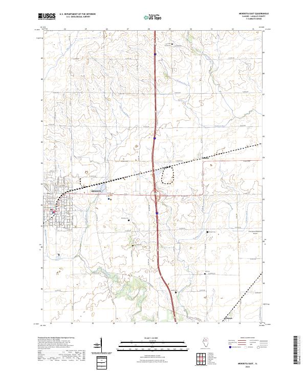 US Topo 7.5-minute map for Mendota East IL