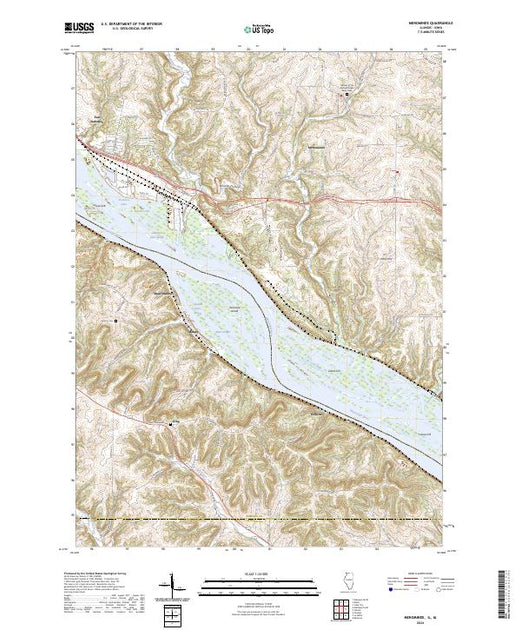 US Topo 7.5-minute map for Menominee ILIA – American Map Store
