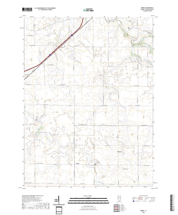 US Topo 7.5-minute map for Merna IL