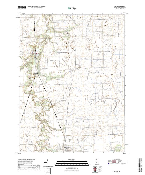 US Topo 7.5-minute map for Milford IL