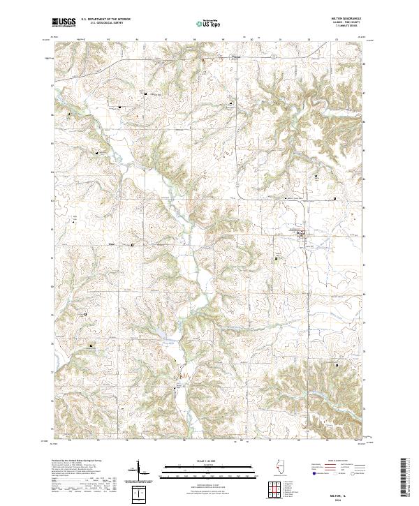 US Topo 7.5-minute map for Milton IL